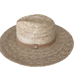 Bonanza  Beige Palm  Straw Hat with Suede  Band-OSFM tan , suede band , Mexico